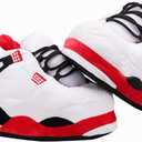 Warm Plush Sneaker Slippers, Trendy Anti-Slip Furry Soft House Shoes Fluffy Unisex Comfy Home Slides One Size Fits Most Indoor Outdoor (White)