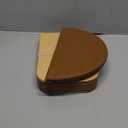 Brown Craft Paper Stool - 11 inch Heigh - Folded Like A Book for Space Saving - Foot Stool Rest, Extra Seat for Living Room, Bedroom, Study, Bookstore, Dressing Room