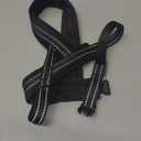 Didog Soft Flannel Padded Dog Vest Harness, No Pull/Quick Fit Reflective Dog Strap Harness, Easy for Training Walking (M:Chest 22-26", Black)