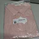 TOUSYEA Sleep Shirts for Women Button Down Shirts Long Sleeve Sleepwear Swimsuit Cover Ups Soft Pajama Tops (Pink, XL)