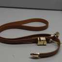 XZQTIVE Women's Skinny Leather Belts Ladies Thin Waist Belts for Jeans Dress Pants Trendy Black Belt with Gold Buckle