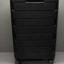 Traveler's Choice Pagosa Hardshell Expandable Luggage with Spinner Wheels, Black, 30-Inch Large