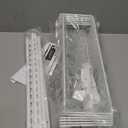 Delamu Adjustable Cabinet Door Organizer, 6-Tier Hanging Spice Rack Organizer, Metal Over the Door Pantry Organizer, Pantry Organizers and Storage Shelves for Kitchen Bathroom Laundry Room, White M