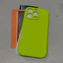 FireNova Designed for iPhone 16 Pro Case, Silicone Upgraded [Camera Protection] Phone Case, Soft Anti-Scratch Microfiber Lining Inside, 2024, Fluorescent Green