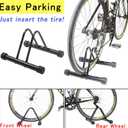 Bike RackBike Stand Floor for for Mountain MTB & Road BicyclesAdjustable Bike Rack Garage, Indoor/Outdoor Bicycle Stand,Sturdy and Small Ready for Mountain Bike and Road Bike