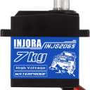 INJORA 7KG 2065 Digital Servo Waterproof High Voltage Sub-Micro Shift Servo for TRX4 TRX6 SCX10 III 1/10 RC Crawler Car,1PC