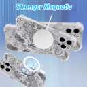 for iPhone 13 Pro Case Clear Magnetic, Compatible with MagSafe, Ocean Marine Animals Pattern, Slim Shockproof Camera Lens Protection Phone Case for Women Men 6.1" - Black