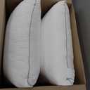 Amazon Basics Down Alternative Pillows for Stomach and Back Sleepers, Soft Density, Queen Size 30" x 20", White, 2-Pack