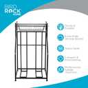 BIRDROCK HOME Bike Rack Garage Storage Floor Stand - Freestanding Organizer for Outdoor Yard - Upright Wall Mount for Scooters, Rakes, Motorcycles, Hoverboards, Gloves - Holds 2 Bicycle - Black