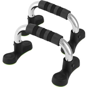 QWORK Steel Push Up Handles for Floor, Portable Push Up Stands with Non-Slip Grip, Angled Incline