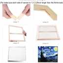 ECOIOU DIY Canvas Stretcher Bars 24X36 Inch Canvas Frame, Sturdy Stretcher Frames for Oil Paintings, Prints, Paint by Numbers & Posters, Thickness 11/16" x Width 1-1/2" (Need Extra Size to wrap Around The Frame)