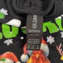 Merry Merry Christmas Santa Claus Leopard Print Women's Black T-Shirt Funny Holiday Sweater Xmas Gift Top For Women, Size: M