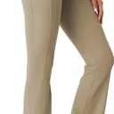 2 x AFITNE Women's Flare Leggings High Waist Yoga Pants with Pockets Tummy Control Workout Casual Bootcut Pants (XS)