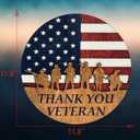 2 x Patriotic Memorial Day Decorations Door Sign, Patriotic Memorial Day Independence Day Hanging Wooden Sign for Rustic Farmhouse Door Wall Home Decorations