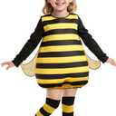 HOMELEX Bumble Bee Costume for Girls Funny Animal Halloween Kids Costumes (Medium)