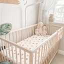 Crib Sheets for Baby Boy Girl 2 Pack, Fitted Crib Mattress Sheet 28" x 52", Muslin Toddler Bedding with Neutral Style, Nursery Bedding Essentials (Teddy & Friends)