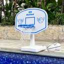 Pool Basketball Hoop, Oversized Poolside Basketball Hoop for Swimming Pool Basketball Game, 34"x34"x42.2" Water Basketball Hoops with Lengthen Base/ 2 Balls/Pump, Made for Teens, Adults.