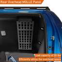 Hooke Road Tacoma Rear Overhead MOLLE Panel Cargo Rack Interior Storage Shelf Top Organizer for 2016-2023 Toyota Tacoma 3rd Gen Double Cab