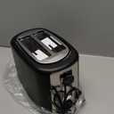 Amazon Basics 2 Slice Toaster, With 6 Browning Settings, Extra Wide Slots For Bagels and Special Breads, Removable Easy-to-Clean Crumb Tray, Cancel/Defrost/Bagel Buttons, 900W, Black & Silver