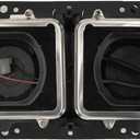 Headlight Housing Base With Wire Harnesses, Driver Side, Compatible with Kenworth T400 T600 T800 W900 K100 C500. Peterbilt 378 379. Western Star 4900 4964, Freightliner FLD Classic XL