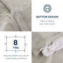 Bedsure 100% Muslin Cotton Duvet Cover King Size - Ultra-Soft Gauze Duvet Cover, PureWoven Breathable & Lightweight Bedding Set with Button Closure and Corner Ties (Linen, King, 104"x90")
