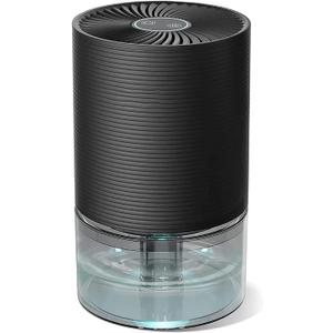 KouRy Dehumidifier 2200 Cubic Feet (215 sq ft) Small Dehumidifier Portable and Quiet Dehumidifiers for Basements, Home, Bedroom, Bathroom, Garage, Wardrobe, RV (Black)