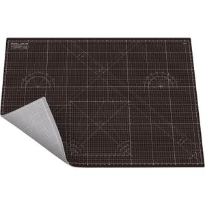 Self Healing Cutting Mat A0 36"x48" Double Sided 5-Ply Craft Mat for Sewing, Quilting, Fabric, Scrapbooking Black/Gray