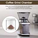 DBM-8GC Grind Chamber With Lid for Cuisinart Burr Coffee Grinder DBM-8P1, Removable Grind Chamber for Food Processor Replacement Parts