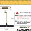 Trampoline Springs Replacement 3.5" to 8.5" Galvanized Steel Heavy Duty High Tensile Universal Trampoline Accessories with T-Hook Tool, 12 to 48 Pack