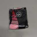 Physix Gear Compression Socks 20-30 mmHg - Men & Women - Running, Nurses, Shin Splints, Flight, Travel (Black/Pink)