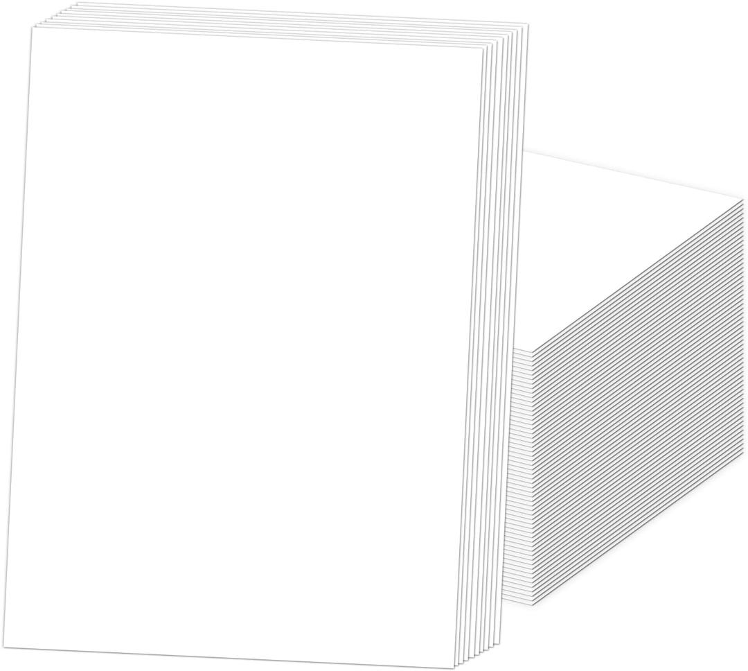 White Cardstock 8.5 x 11, White Cardstock Printer Paper 80lb 100 Sheets, GIGYES Copy Paper for Printer, Watercolor Drawing, Certificate, Invitations