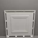 4-Way Ceiling Air Diverter 24"x24", Air Diverter for 2'x2' Ceiling Grid, Tool-Free Installation, Airflow Redirector for Offices, Classrooms, and Commercial Spaces
