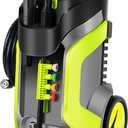 Electric Pressure Washer 5000PSI 4.0GPM Power Washers with M22-14mm Pressure Hose 33FT, Power Sprayers High Pressure with 1/4" QC Compatible Surface Cleaner for Home Cars Driveways, Green