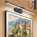 Glendan 24" Wireless Picture Lights for Wall, Art Light with Remote & Timer