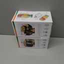 TOPMELON Salad Pod Mason Jar with Side Open, Portable Salad Container, Salad Jar with Dressing Cup, Suitable for Work, Outdoor, Travel (2PCS)