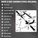 TOPOKO Upgrade Pull Up Bar for Doorway - Max Capacity 440 lbs, Portable Upper Body Workout Bar for Strength Training