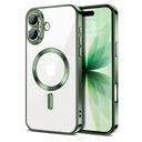 ZIYE Magnetic Case Made for iPhone 17 6.3 Inch [Compatible with MagSafe] Soft TPU Slim Phone Cover Anti-Scratch Drop Protection Clear Phone Case for Women Men, Green