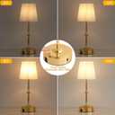 MEIXISUE Portables Cordless LED Table Lamp with Dimmer,Outdoor Gold Desk Lamp10000mAh Wireless Rechargeable Battery Nightstand Lamp for Bedroom Bedside Home Camping Balcony Bar RV,Decor