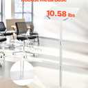 VEVOR Podium Stand, 41-Inch Acrylic Lectern, Portable Laptop Desk with Wide Reading Surface, Book Clips, Adjustable Angle, Floor-Standing, for Classroom, Wedding, Conference, Lecture and Concert