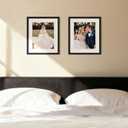 upsimples 12x14 Frame, Display Pictures 9x11 with Mat or 12x14 Without, Wall Hanging Photo Frame, Black, 1 Pack