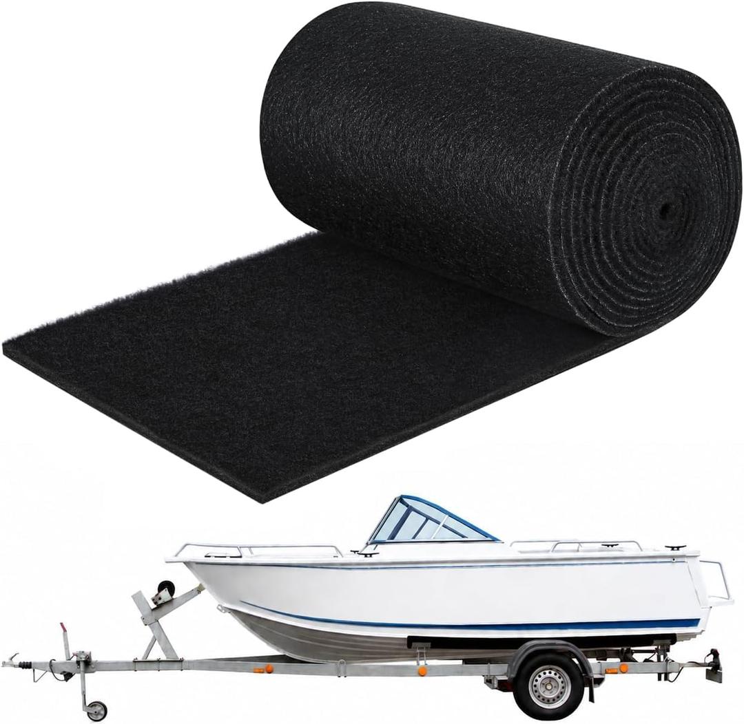 Boat Trailer Bunk Carpet 12in x 13ft, 36oz Extra Thick Marine Grade Bunk Board Carpet for 2 x 4 & 2 x 6 Boards, Wear Resistant Boat Trailer Bunk Covering for Jet Skis, Jon Boats, Boat Lifts & Runners