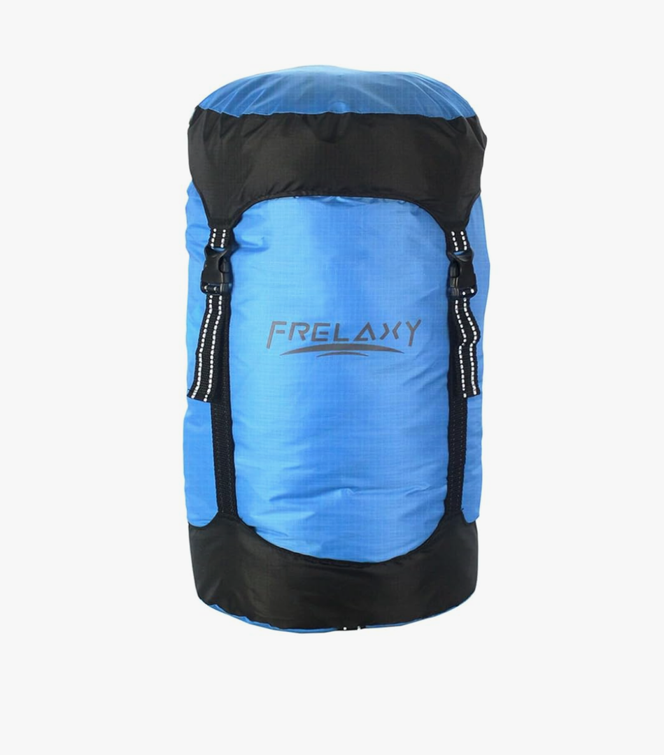 Frelaxy Compression Sack, 40% More Storage! 18L Compression Stuff Sack, Water-Resistant & Ultralight Sleeping Bag Stuff Sack - Space Saving Gear for Camping, Hiking