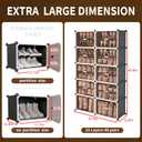 MAGINELS Shoe Rack,Expandable Shoe Cabinet Easy to Assemble. Shoe Storage with Door,Entryway, Closets, Hallway, and Bedroom.Accommodates Up to 40 Pairs of Shoes.