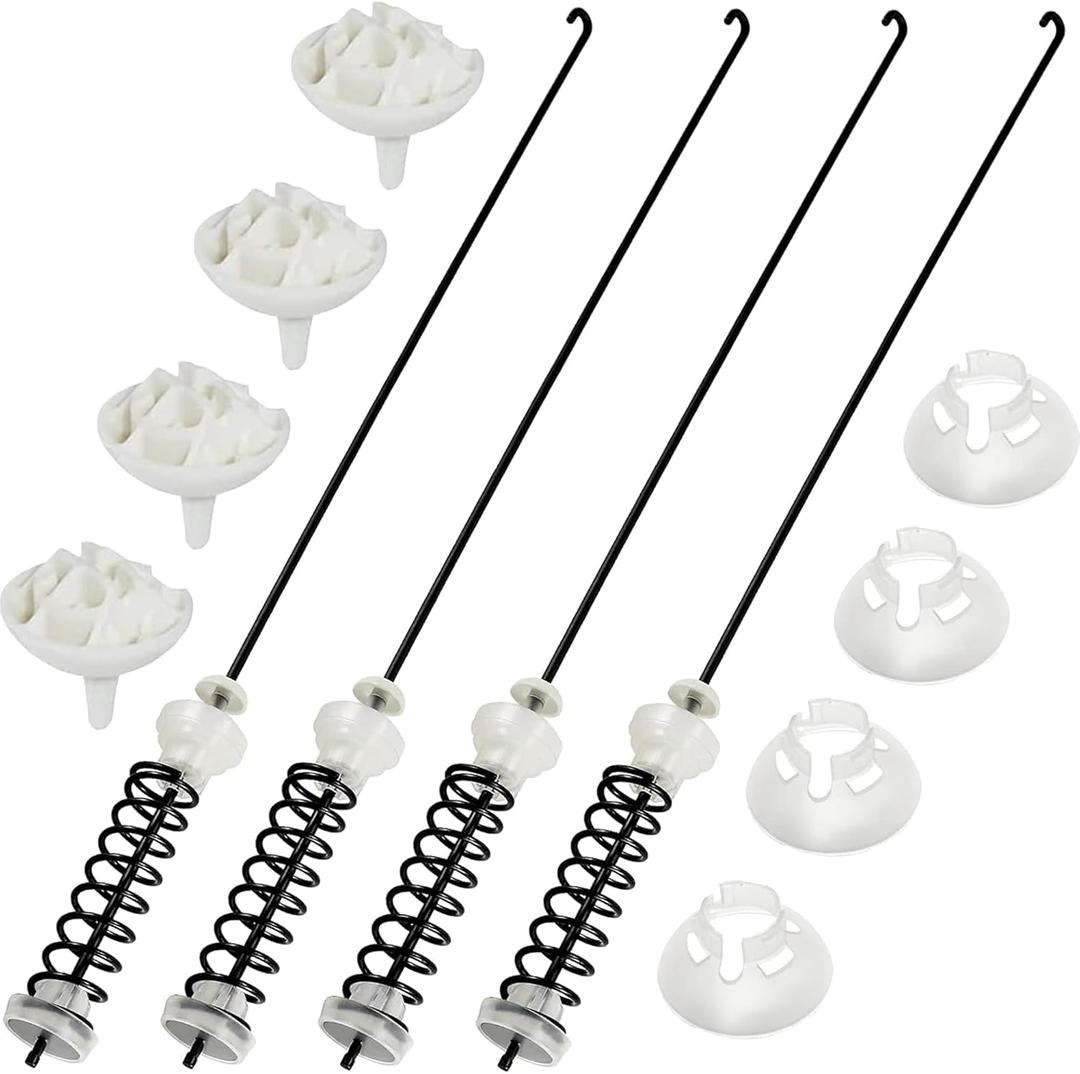 W10780048 Washer Suspension Rod kit -Compatible with Whirl.pool May.tag Ken.more Washing Machine - Replace W10257087 W10257088 W10349193 WTW4800XQ2 WTW4800XQ4 WTW6600SW1 by TOMOON