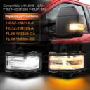 Driver Passenger Side Towing Mirror Turn Signal Light Compatible with Ford