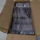 BAGAIL Plastic Hangers 50 Pack with Non-Slip Design,0.2 Inches Thick, 360Swivel Hook Space Saving Organizer for Bedroom Closet, Shirts, Pants(Grey- S Shaped) (Gray)