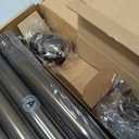 1” Diameter brown curtain rod Itself is 30 to 144 inch. 1 Pack Windows with Heavy Duty Adjustable brown curtain rods Splicing Metal Extra Long Curtain Rod