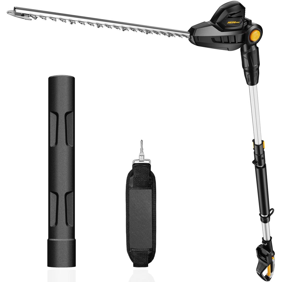 Pole Hedge Trimmer Cordless Compatible with Dewalt 20V MAX Battery
Up to 14-Ft Reach, 18" Blade & 150° Adjustable Cutting Head with Shoulder Strap for High Hedges & Bushes (Tool Only)
