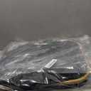 LONBET Laundry Basket with Lid, Made from Breathable Fabric | Aesthetic Clothes Hampers for Laundry with Side Handles & Sturdy Bamboo Frame (40 Gallons - Double, Black)