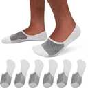 SIXDAYSOX No Show Socks Men 7 Pack Invisible Low Cut Non Slip Short Socks Size 10-13